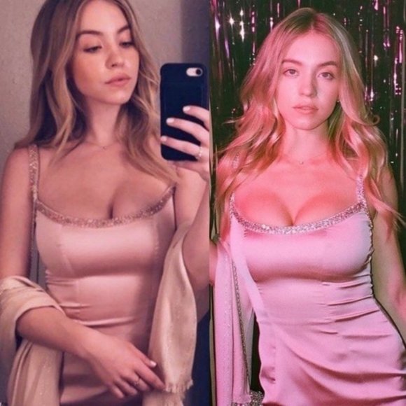 House of CB Camilla Pink Satin Dress As seen on Cassie in Euphoria Medium - Picture 1 of 14